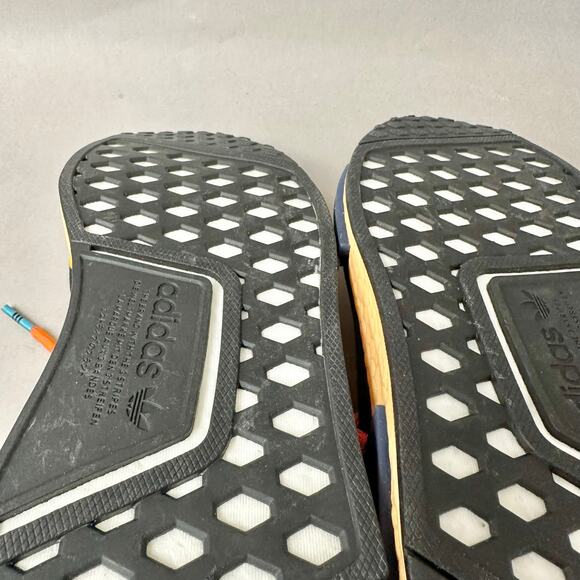 adidas x Pharrell Hu NMD Sneakers in Animal‎ Print Amber Mens US Size 9 - Picture 14 of 16